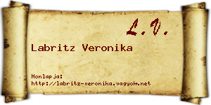 Labritz Veronika névjegykártya